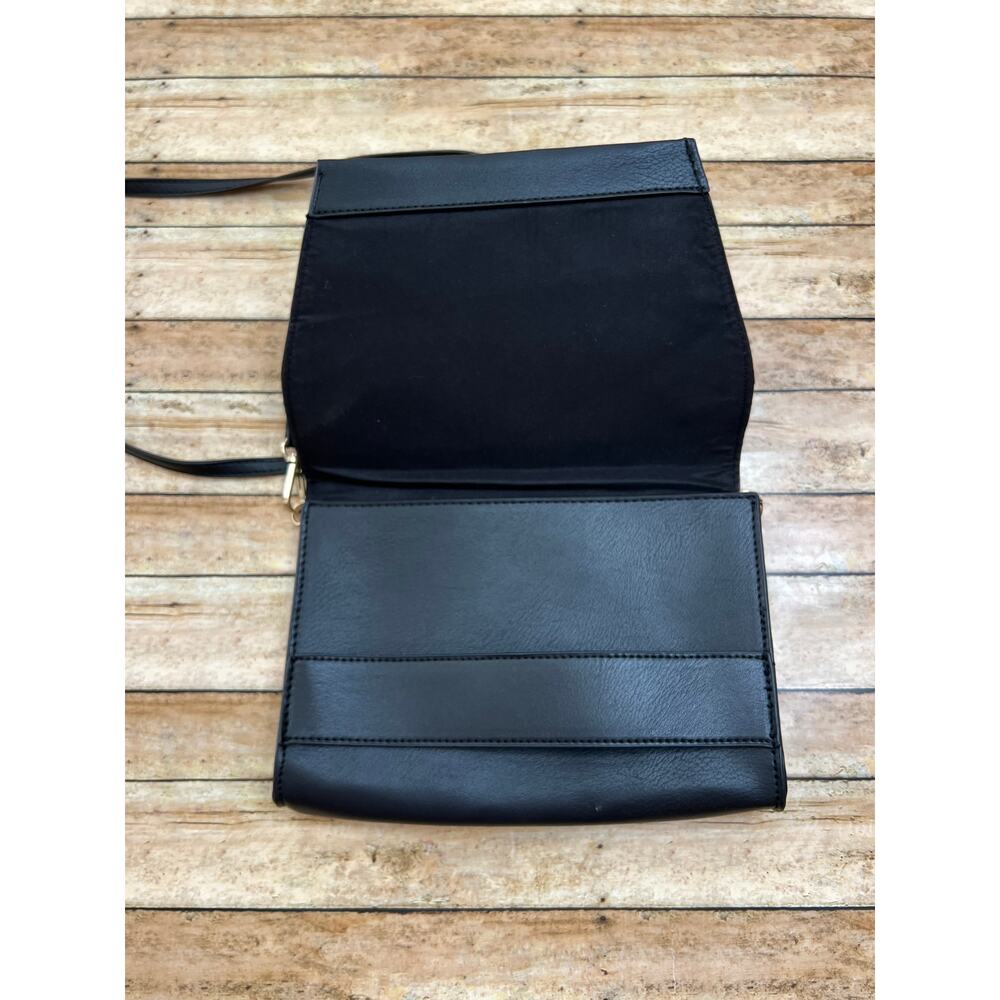 Summer & Rose Celine Black Leather Crossbody Bag Purse Vegan Leather - Picture 4 of 5